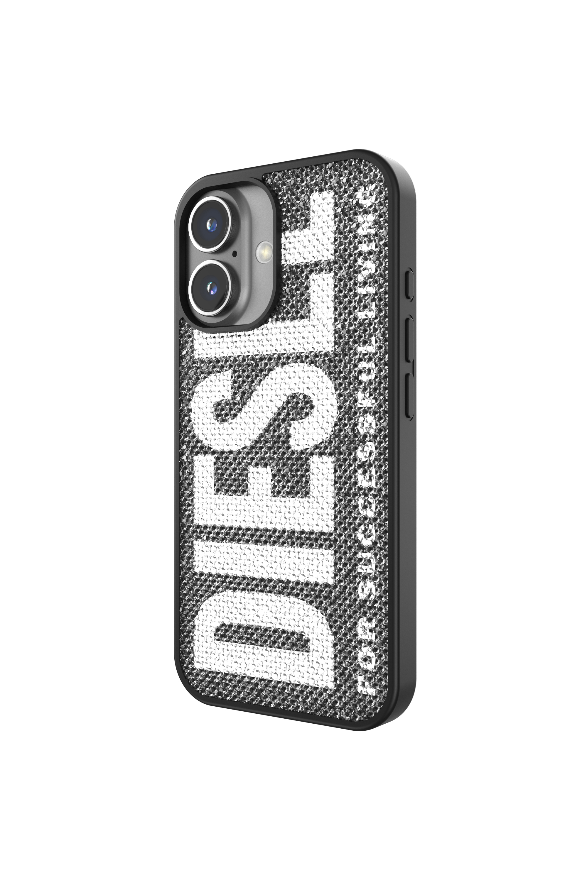 Diesel - 60183 MOULDED CASE, Unisex's Swarovski Crystal Case for iP 16 in Black - 4