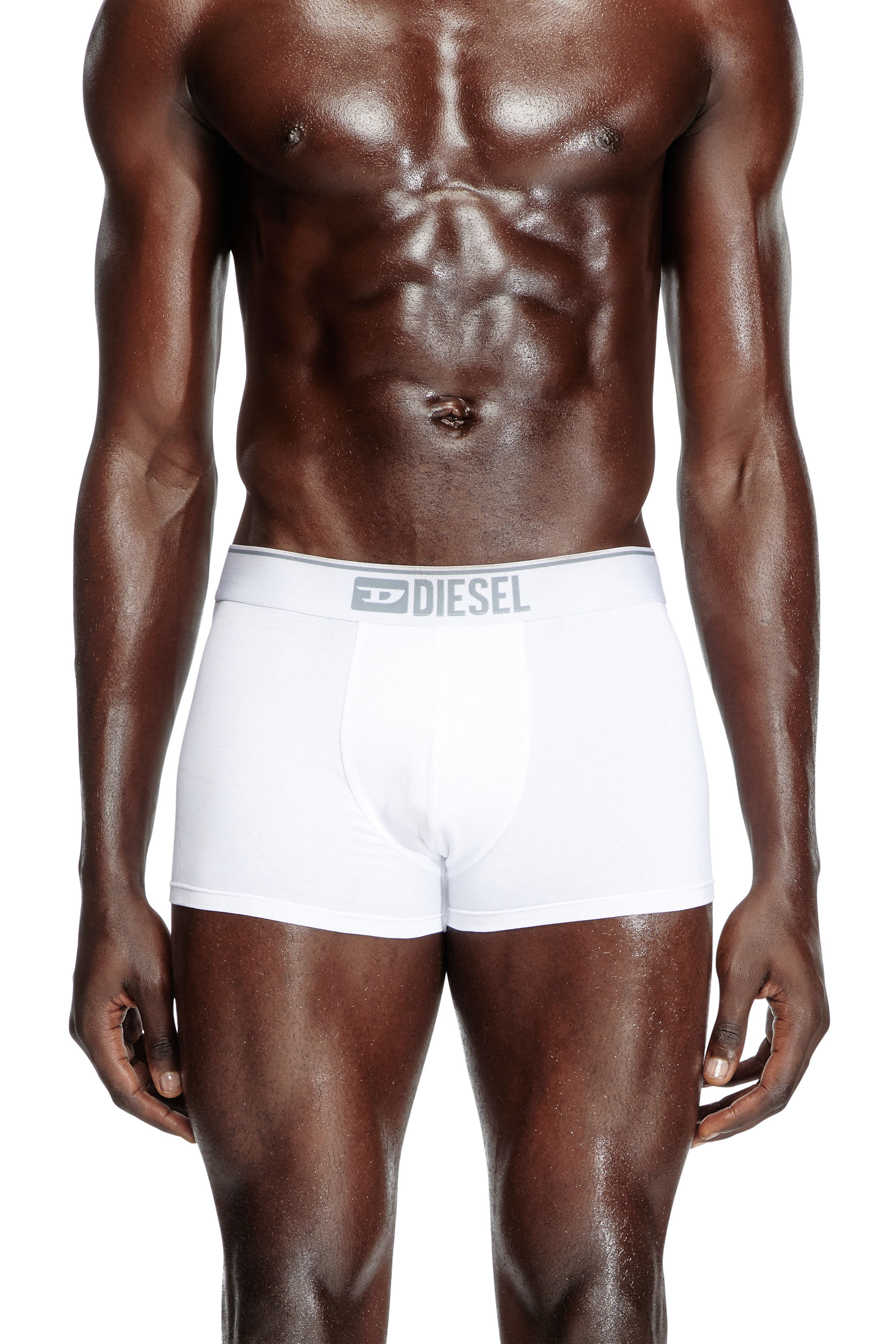 Diesel - UMBX-DAMIENTHREEPACK, Man's Three-pack of plain boxer in White - 2