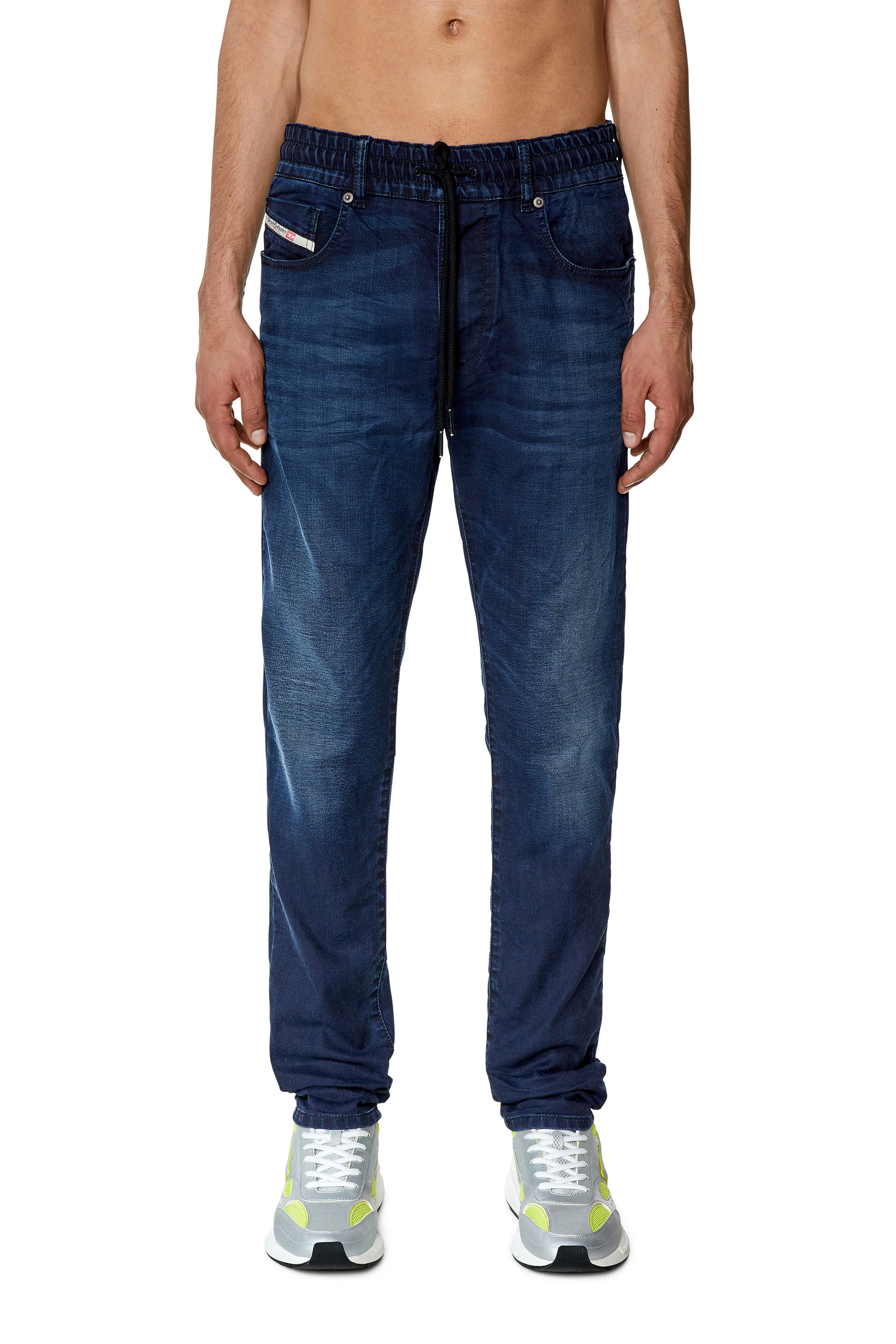 Diesel - Slim D-Strukt JoggJeans® 068FB, Dark Blue - Image 1