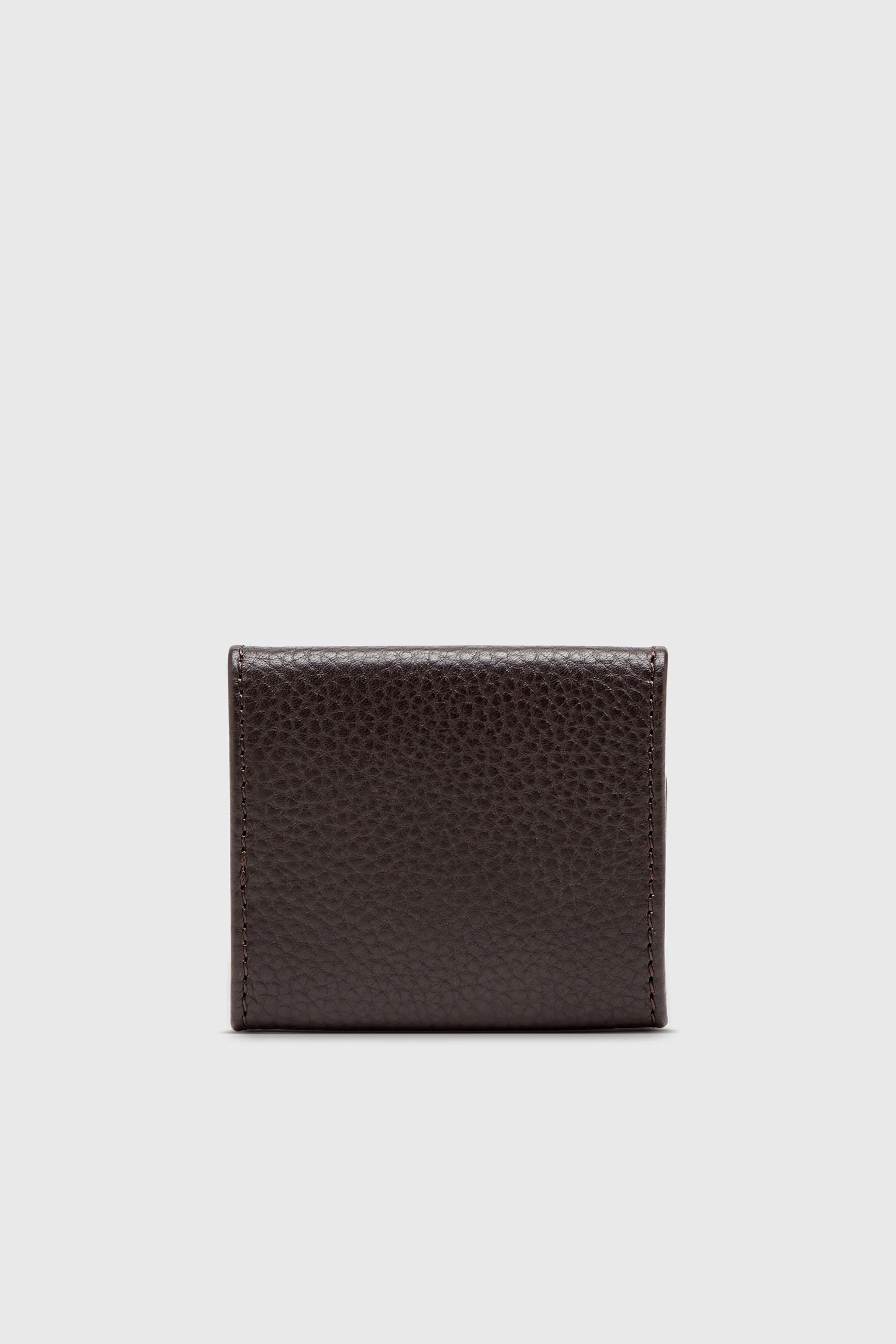 Diesel - HISSU EVO COIN CASE, Man's Coin purse in grainy leather in Dark Brown - 2